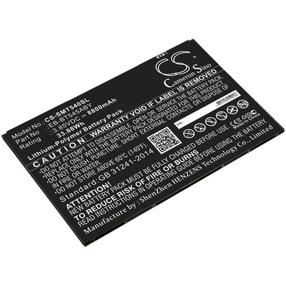 3.85V, 8800mAh, Li-Polymer Battery fits Samsung, Sm-t540, Sm-t545, 33.88Wh