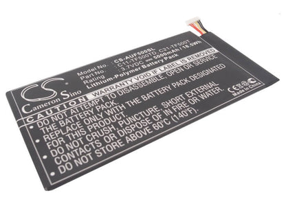 3.7V, 5000mAh, Li-Polymer Battery fits Asus, Ee Pad Tf500, Tf500d, 18.5Wh