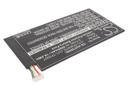 3.7V, 5000mAh, Li-Polymer Battery fits Asus, Ee Pad Tf500, Tf500d, 18.5Wh