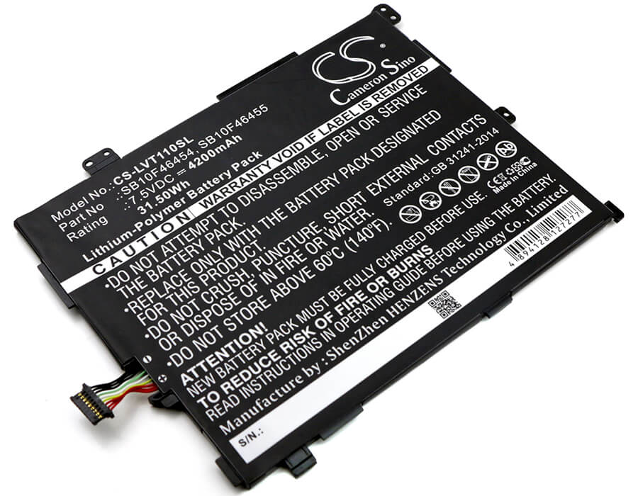 7.5V, 4200mAh, Li-Polymer Battery fits Lenovo, Thinkpad 10 20e3, Thinkpad 10 20e4, 31.5Wh