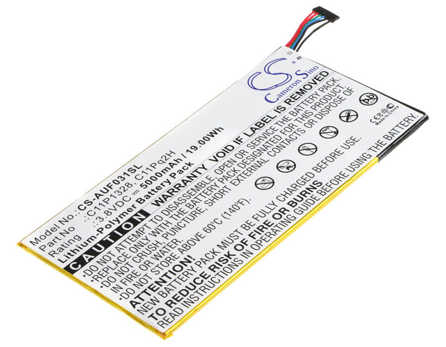 3.8V, 5000mAh, Li-Polymer Battery fits Asus, K010, Pad Transformer Pad Tf103cg, 19Wh
