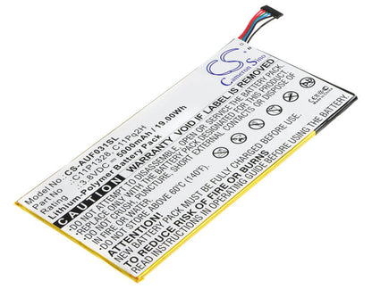 3.8V, 5000mAh, Li-Polymer Battery fits Asus, K010, Pad Transformer Pad Tf103cg, 19Wh