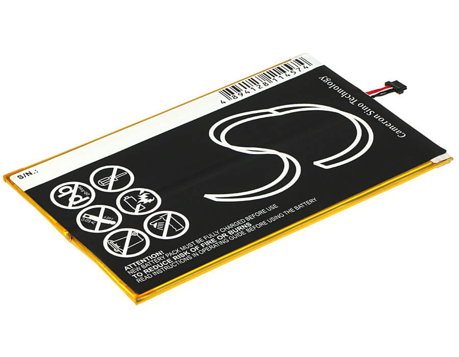 3.7V, 7000mAh, Li-Polymer Battery fits Insignia, Flex 10.1 Ns-15at10, 25.9Wh