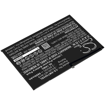 3.85V, 6800mAh, Li-Polymer Battery fits Samsung, Galaxy Tab A7 10.4 2020, Sm-t500, 26.18Wh
