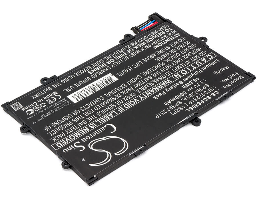 3.7V, 5000mAh, Li-Polymer Battery fits Verizon, Galaxy Tab 7.7, Sch-i815, 18.5Wh