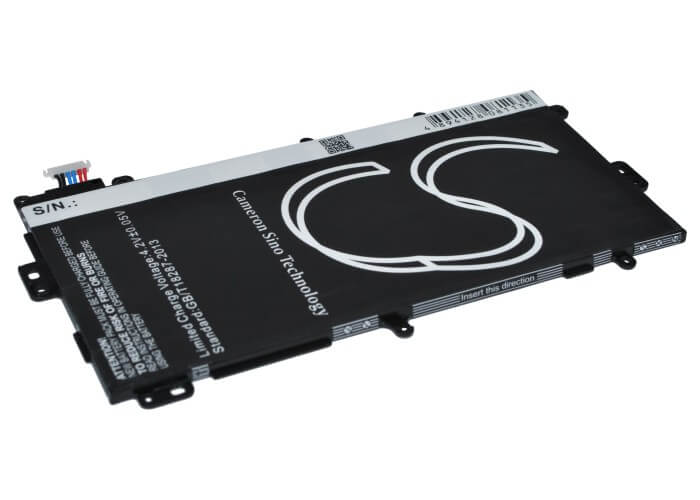 3.7V, 4600mAh, Li-Polymer Battery fits Samsung, Galaxy Note 8.0, Galaxy Note 8.0 32gb, 17.02Wh