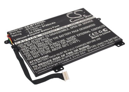 3.7V, 6700mAh, Li-Polymer Battery fits Motorola, Mz505, Xoom 10.1, 24.79Wh