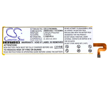 3.8V, 3900mAh, Li-Polymer Battery fits Lenovo, Yoga Tab 3 Pro, Yoga Tab 3 Pro 11.1", 14.82Wh