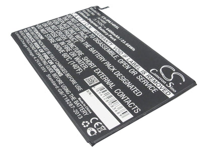 3.7V, 6400mAh, Li-Polymer Battery fits Apple, A1489, A1490, 23.68Wh