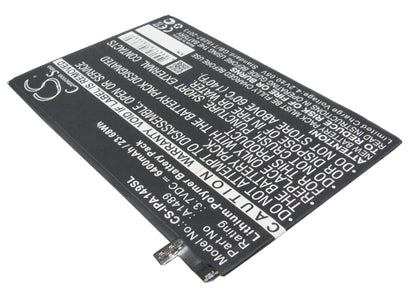3.7V, 6400mAh, Li-Polymer Battery fits Apple, A1489, A1490, 23.68Wh
