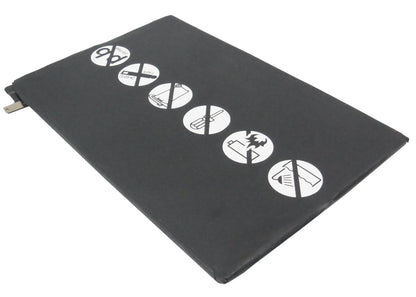 3.7V, 6400mAh, Li-Polymer Battery fits Apple, A1489, A1490, 23.68Wh