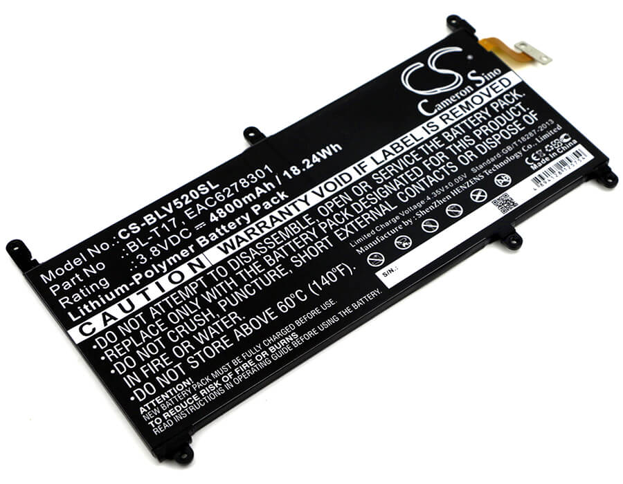 3.8V, 4800mAh, Li-Polymer Battery fits Lg, G Pad Iii 8.0, G Pad X 8.3, 18.24Wh