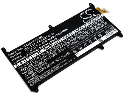 3.8V, 4800mAh, Li-Polymer Battery fits Lg, G Pad Iii 8.0, G Pad X 8.3, 18.24Wh