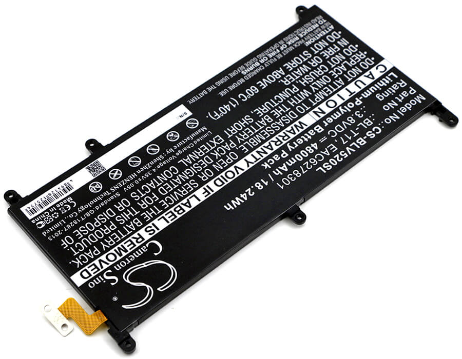 3.8V, 4800mAh, Li-Polymer Battery fits Lg, G Pad Iii 8.0, G Pad X 8.3, 18.24Wh