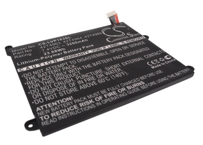 7.4V, 3200mAh, Li-Polymer Battery fits Lenovo, Thinkpad 1838, Thinkpad 1838 10.1, 23.68Wh