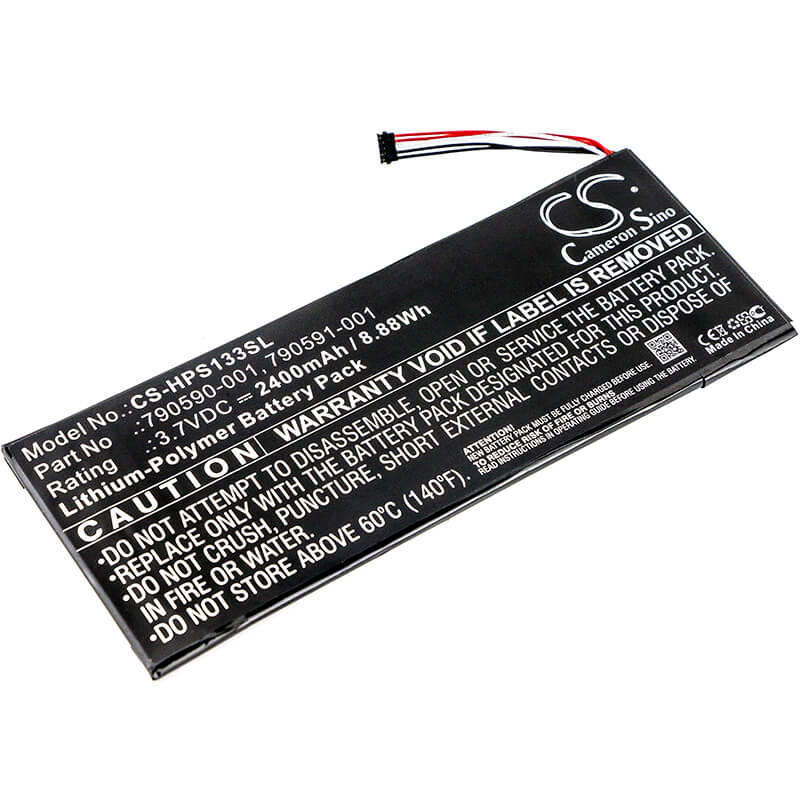 3.7V, 2400mAh, Li-Polymer Battery fits Hp, 7 Plus G2, 7 Plus G2 1331, 8.88Wh