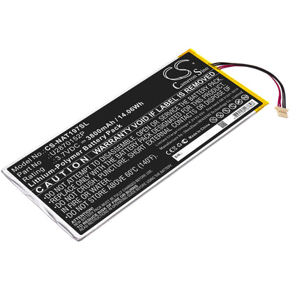 3.7V, 3800mAh, Li-Polymer Battery fits Onn, Ona19tb003, Ona19tb007, 14.06Wh