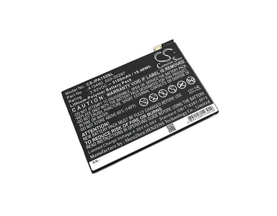 3.82V, 5100mAh, Li-Polymer Battery fits Apple, A1538, A1546, 19.482Wh