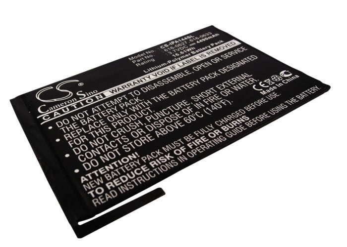 3.7V, 4490mAh, Li-Polymer Battery fits Apple, A1432, A1445, 16.613Wh