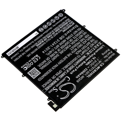 7.6V, 2200mAh, Li-Polymer Battery fits Microsoft, Surface Book 1938, 16.72Wh