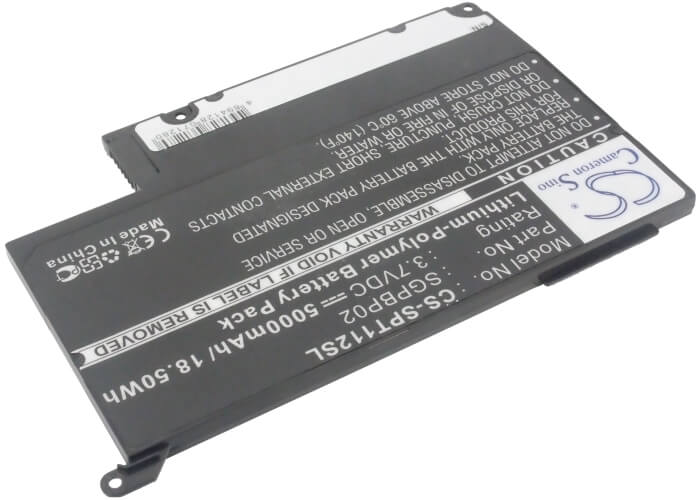 3.7V, 5000mAh, Li-Polymer Battery fits Sony, Sgpt111cn, Sgpt112cn, 18.5Wh