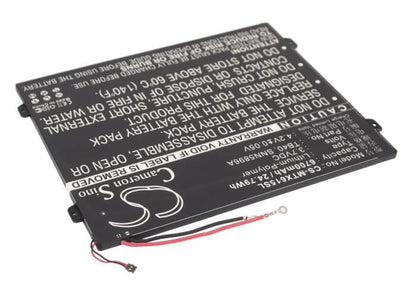 3.7V, 6700mAh, Li-Polymer Battery fits Motorola, Mz615, Mz616, 24.79Wh