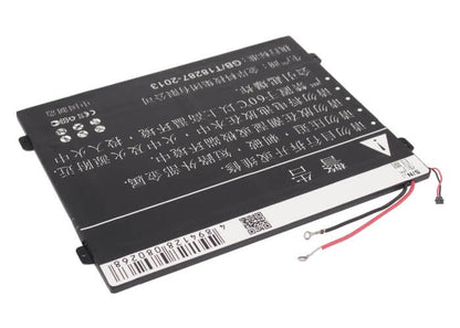 3.7V, 6700mAh, Li-Polymer Battery fits Motorola, Mz615, Mz616, 24.79Wh