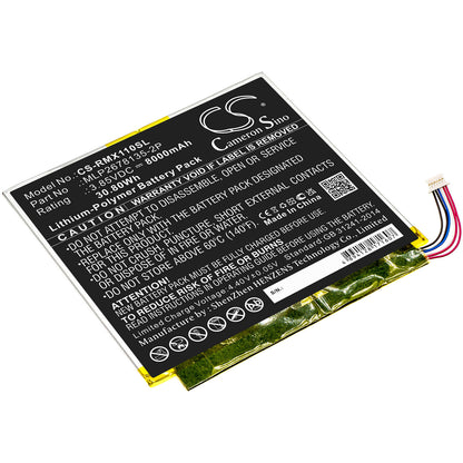 3.85V, 8000mAh, Li-Polymer Battery fits Verizon, Ellipsis 10 Hd, Ellipsis 10 Inch 32gb Hd 4g, 30.8Wh