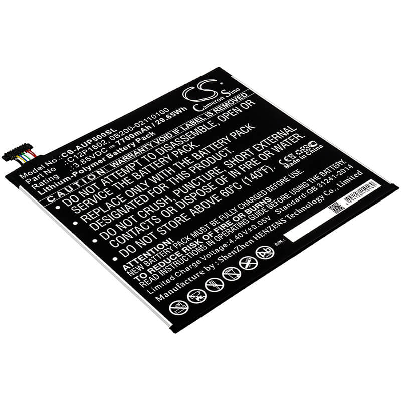 3.85V, 7700mAh, Li-Polymer Battery fits Asus, Lcd Monitor M, Lcd Monitor X, 29.645Wh