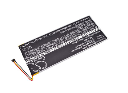 3.7V, 3300mAh, Li-Polymer Battery fits Acer, A1402, Iconia One 7 B1-730, 12.21Wh
