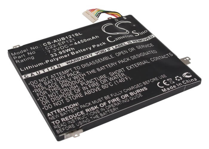7.3V, 4450mAh, Li-Polymer Battery fits Asus, Eee Pad B121, Eee Pad Slate, 32.485Wh
