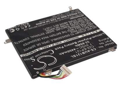 7.3V, 4450mAh, Li-Polymer Battery fits Asus, Eee Pad B121, Eee Pad Slate, 32.485Wh