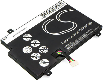 7.4V, 4200mAh, Li-Polymer Battery fits Msi, Windpad 110, Windpad 110w, 31.08Wh