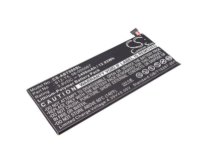 3.8V, 3400mAh, Li-Polymer Battery fits Amazon, 58-000067, 58-000067(1icp4/59/139), 12.92Wh