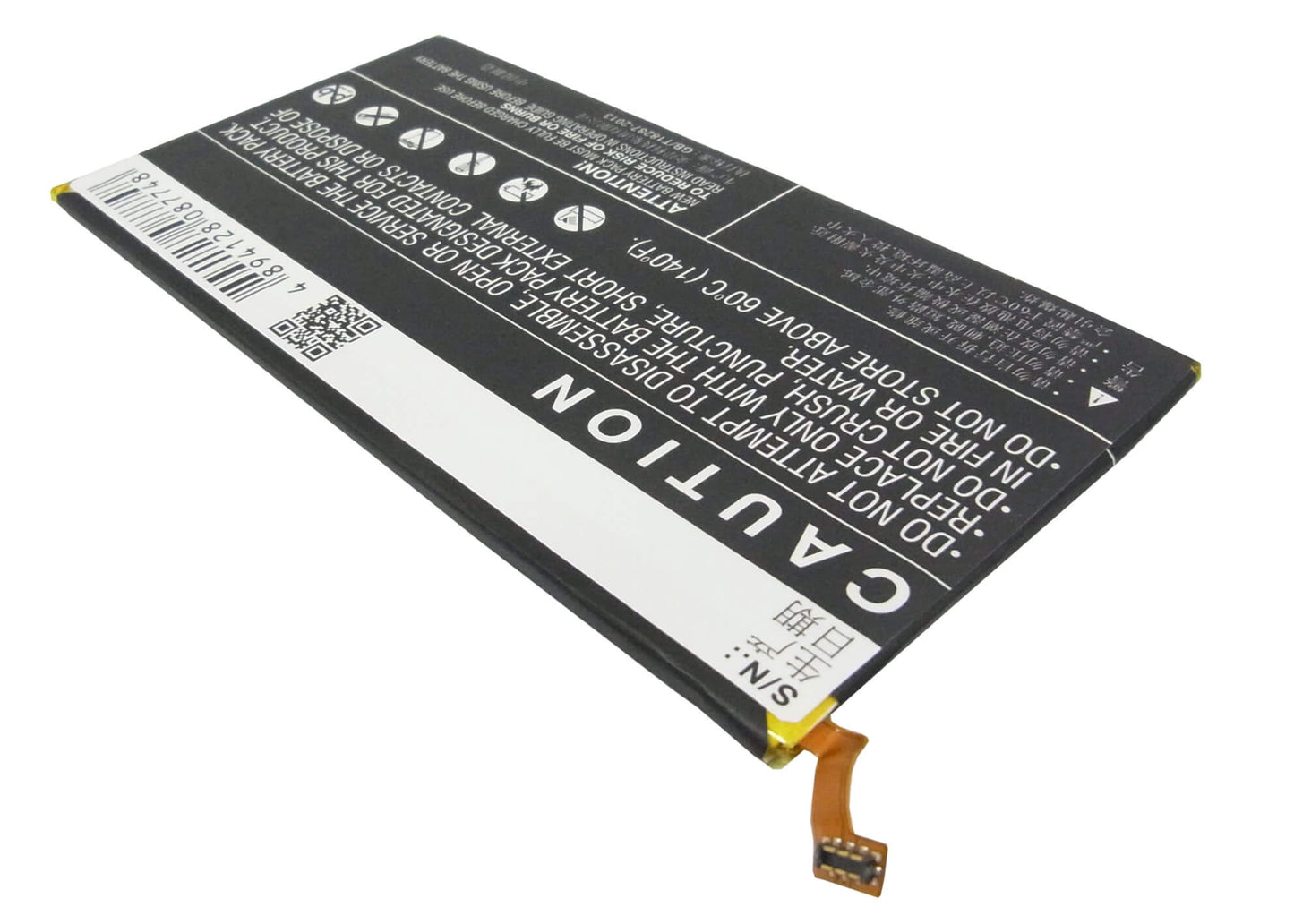 3.8V, 4850mAh, Li-Polymer Battery fits Huawei, 7d-501l, 7d-501u, 18.43Wh