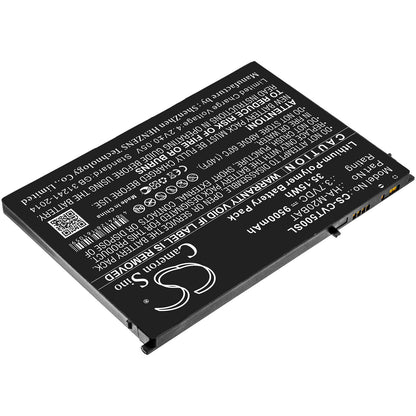3.7V, 9500mAh, Li-Polymer Battery fits Casio, V-t500, 35.15Wh