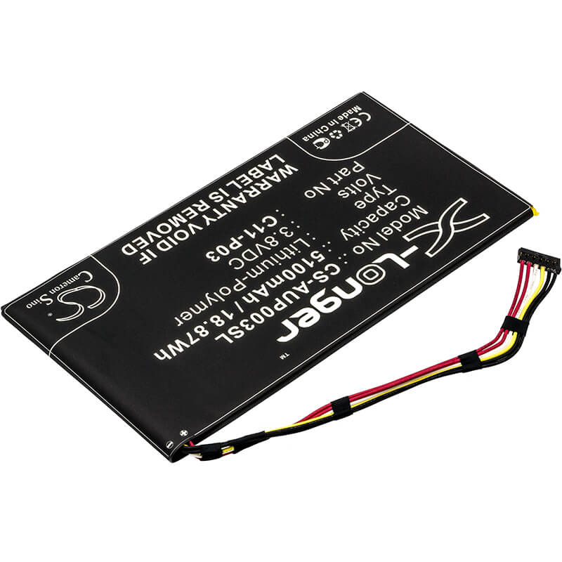 3.8V, 5100mAh, Li-Polymer Battery fits Asus, Padfone 2 (a68) Tablet, Padfone 2 Tablet, 19.38Wh