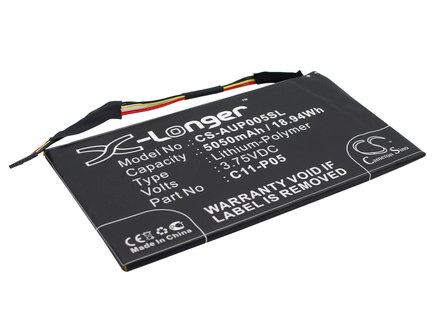 3.75V, 5050mAh, Li-Polymer Battery fits Asus, Padfone Infinity A80 10.1, Padfone Infinity A80 Tablet, 18.9375Wh