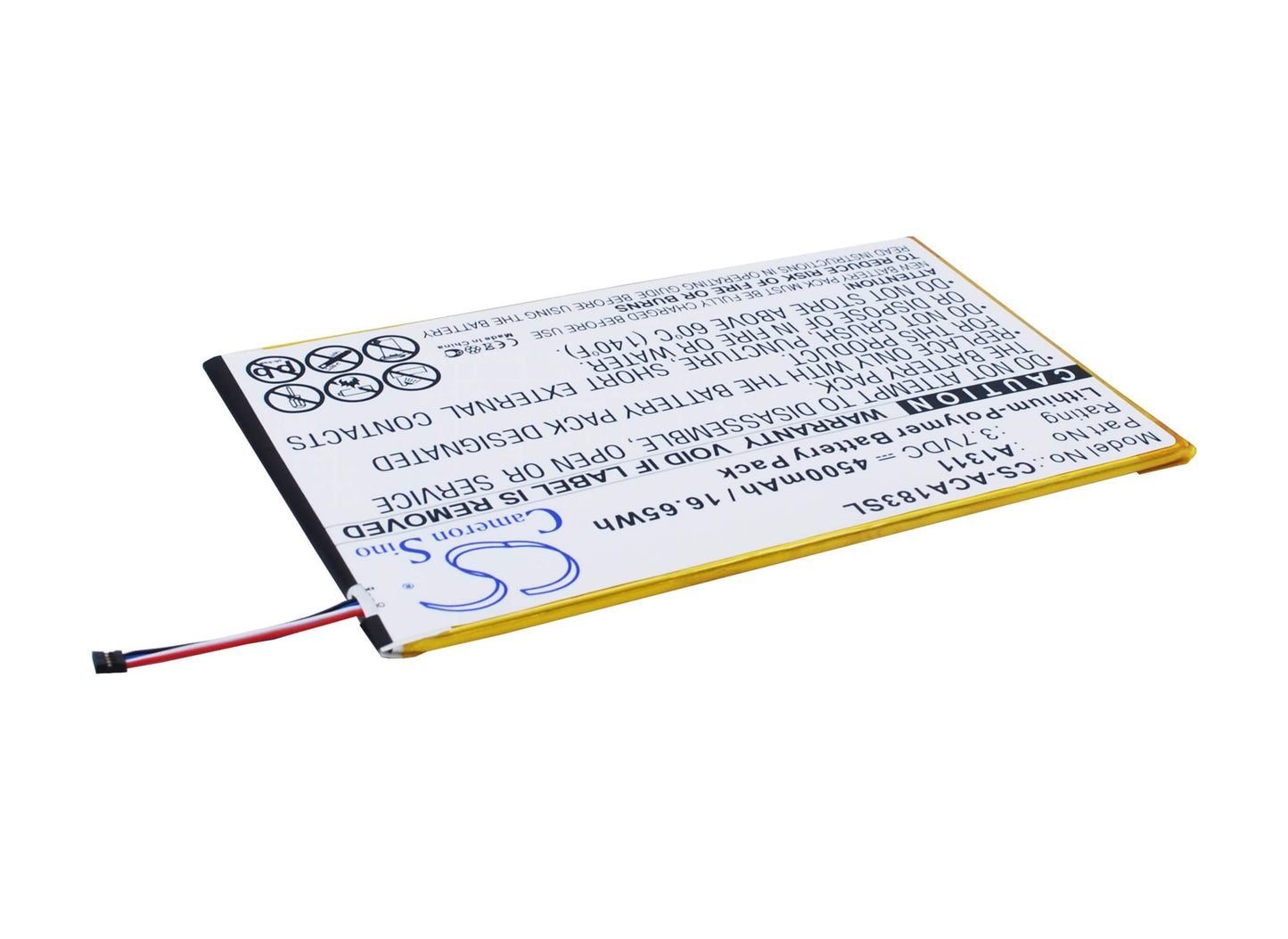 3.7V, 4500mAh, Li-Polymer Battery fits Acer, A1-830, A1-830-2csw-l16t, 16.65Wh