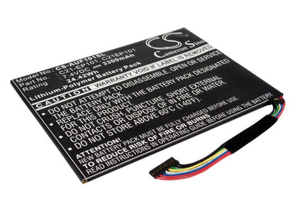 7.4V, 3300mAh, Li-Polymer Battery fits Asus, Eee Pad Transformer Tf101, Eee Pad Transformer Tf101 Mobi, 24.42Wh