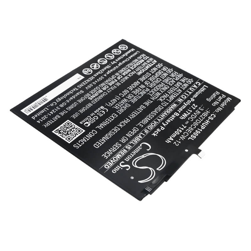 3.8V, 7150mAh, Li-Polymer Battery fits Huawei, Matepad Pro, Mrx-al09, 27.17Wh
