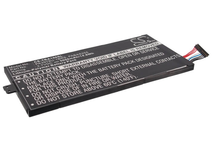 3.7V, 5000mAh, Li-Polymer Battery fits Toshiba, Regza At1s0, Thrive 7, 18.5Wh