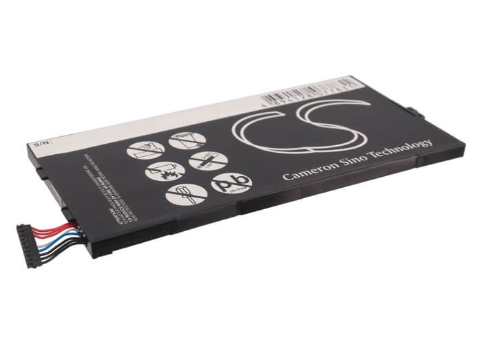 3.7V, 5000mAh, Li-Polymer Battery fits Toshiba, Regza At1s0, Thrive 7, 18.5Wh
