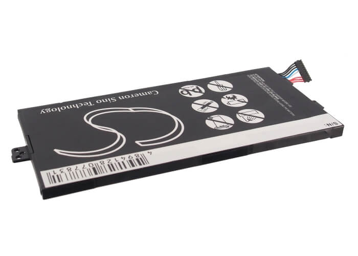 3.7V, 5000mAh, Li-Polymer Battery fits Toshiba, Regza At1s0, Thrive 7, 18.5Wh