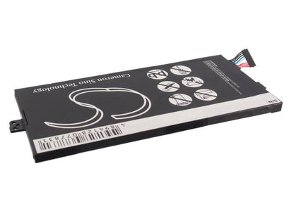 3.7V, 5000mAh, Li-Polymer Battery fits Toshiba, Regza At1s0, Thrive 7, 18.5Wh