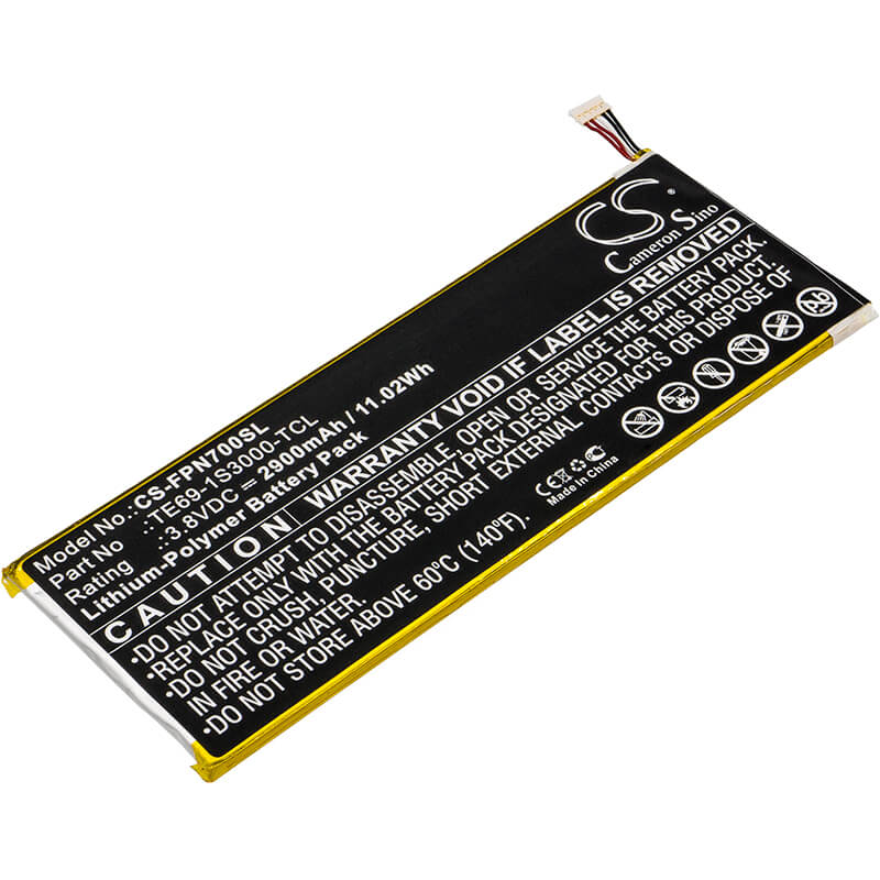 3.8V, 2900mAh, Li-Polymer Battery fits Fisherprice, Nabi 7, Nbfp07mkg, 11.02Wh