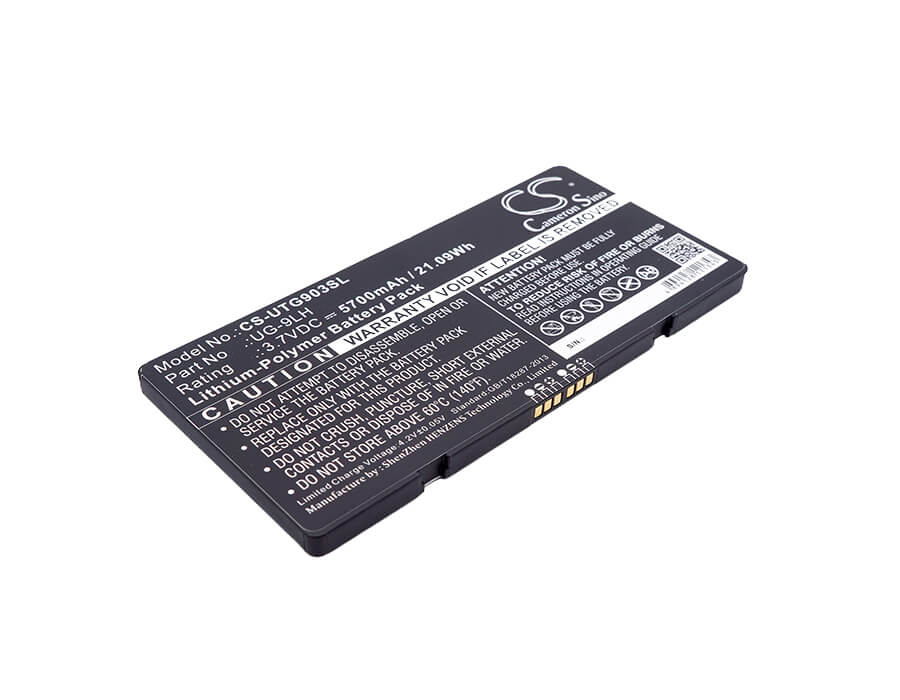 3.7V, 5700mAh, Li-Polymer Battery fits Unistrong, 7inch Ruggedized Tablet, Ug903, 21.09Wh