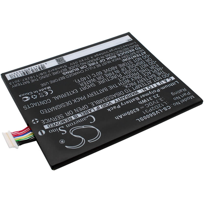 3.7V, 6300mAh, Li-Polymer Battery fits Lenovo, Ideapad S2110a, Ideatab S2110, 23.31Wh