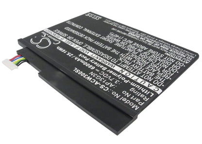 3.7V, 6800mAh, Li-Polymer Battery fits Acer, Iconia Tab W3, Iconia Tab W3-810, 25.16Wh