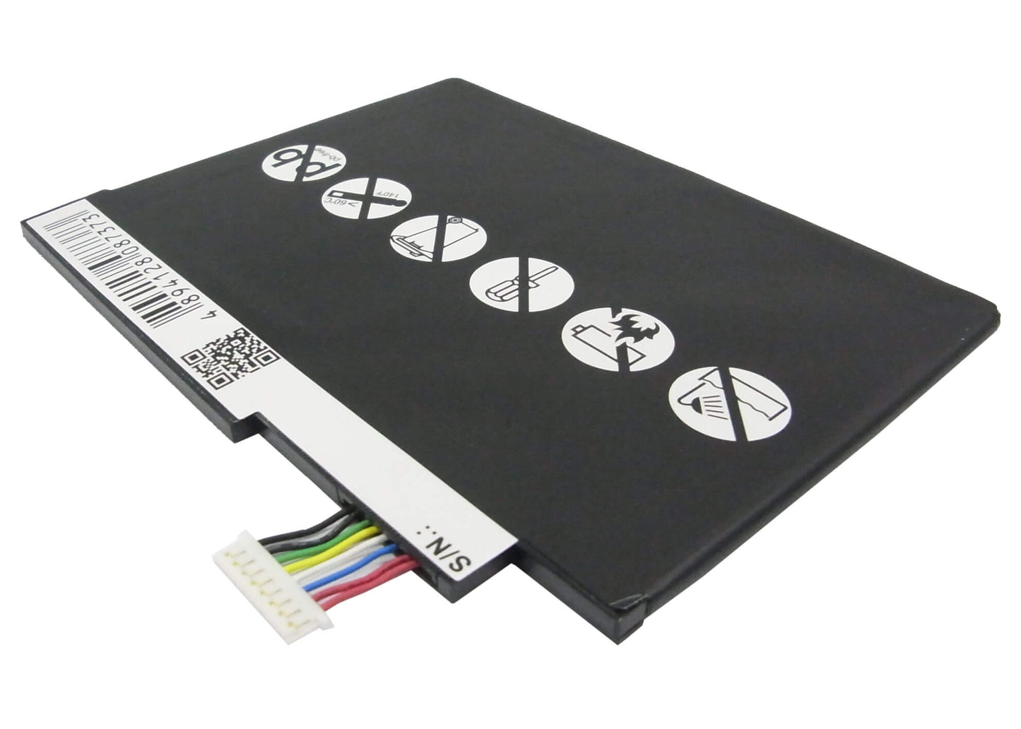 3.7V, 6800mAh, Li-Polymer Battery fits Acer, Iconia Tab W3, Iconia Tab W3-810, 25.16Wh